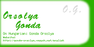 orsolya gonda business card